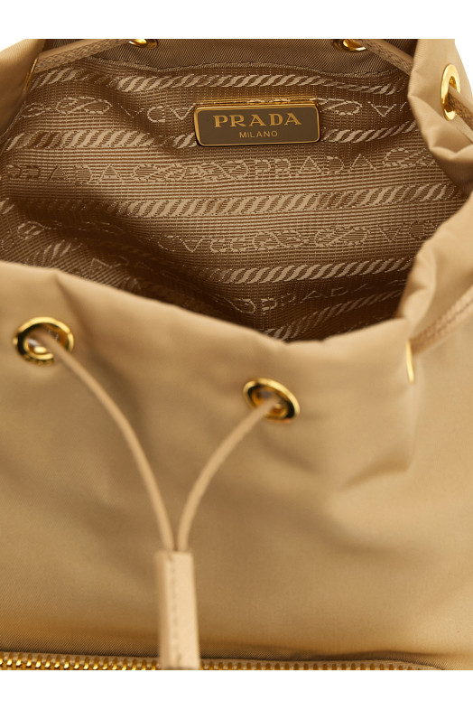 Сумка-ведро «Prada Duet», коричневая 1BH038VUOPRV44F0040