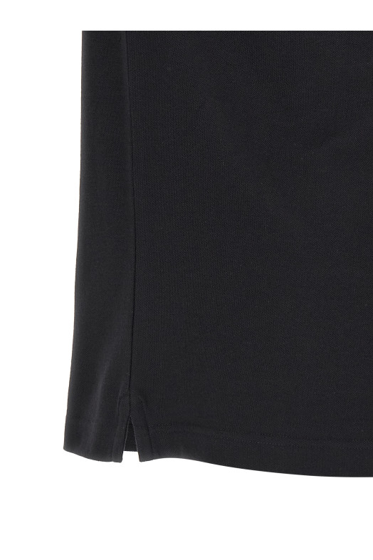 Jacquard logo polo shirt Blue