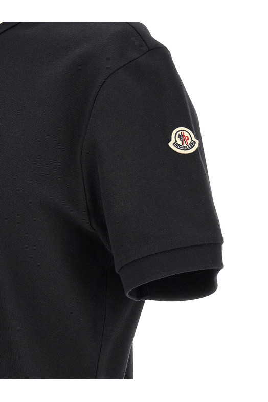 Jacquard logo polo shirt Blue