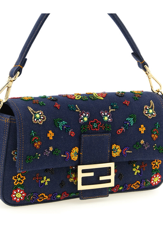 'Baguette®' medium shoulder bag Blue