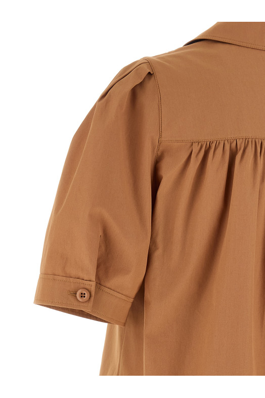 Рубашка с вышитым логотипом  Коричневая CHLOÉ CH26UHT8914426U