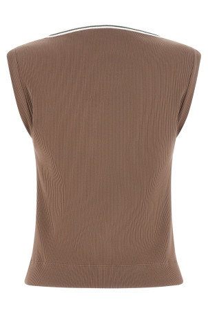 Майка «Shiny Trim», коричнева MG902DO302CMA46