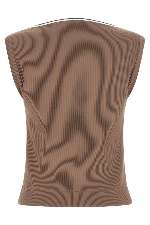 Майка «Shiny Trim» коричневого цвета MG902DO302CMA46