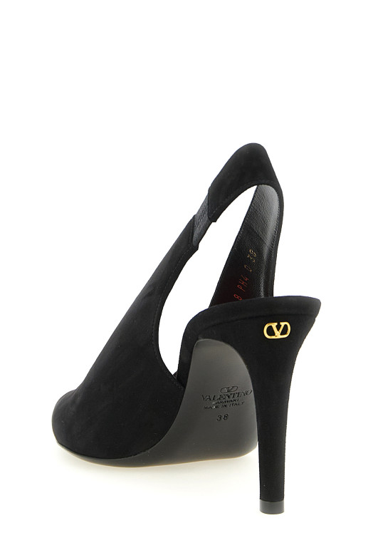 Valentino Garavani «Révélé» — туфли-слингбеки, черные W0S0PH4UHG6LP