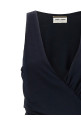 Платье из джерси, синее SAINT LAURENT 776444Y3I394140