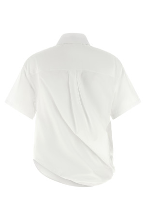 Asymmetrical cut shirt White