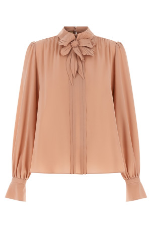 Valentino Garavani crêpe top Pink