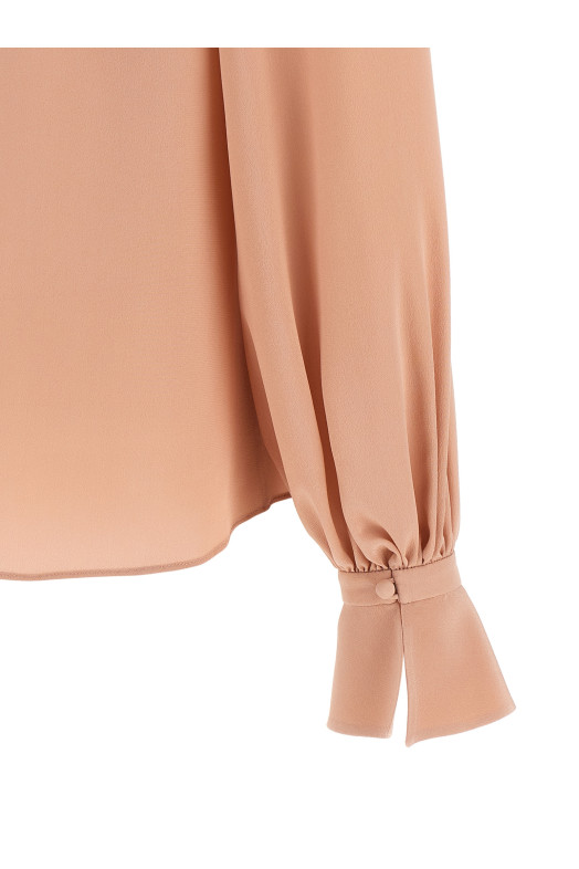 Топ из крепа Valentino Garavani, розового цвета B0AEBX021B0LZ