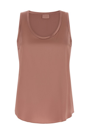 Атласний топ рожевого кольору BRUNELLO CUCINELLI M0C59E0600C8691