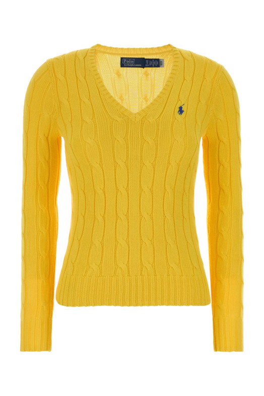 Yellow cotton sweater White POLO RALPH LAUREN (211971870)