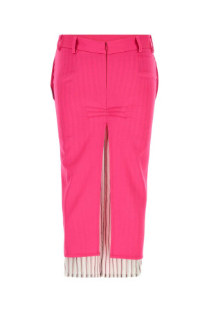 Fuchsia gabardine skirt THE ATTICO (260WCS00298WWW068AA)