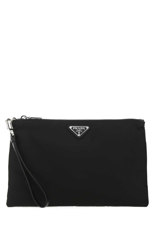 Черный клатч из нейлона Black PRADA (2NH0062DMH)