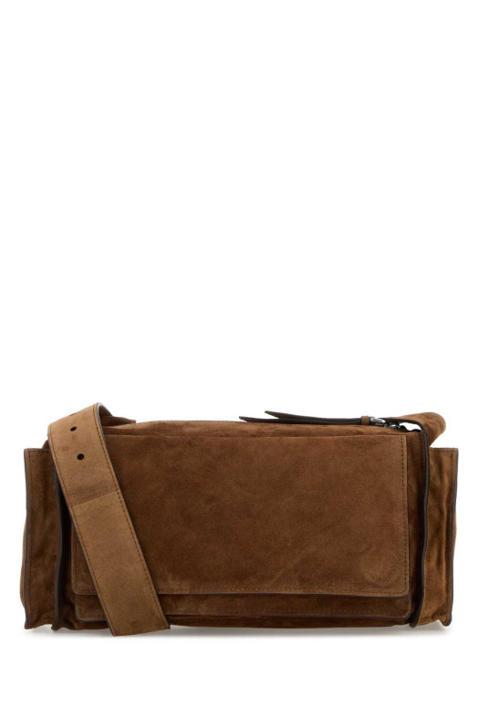 Коричневая замшевая сумка-кроссбоди MIU MIU (5BC205VPOO2CSS)