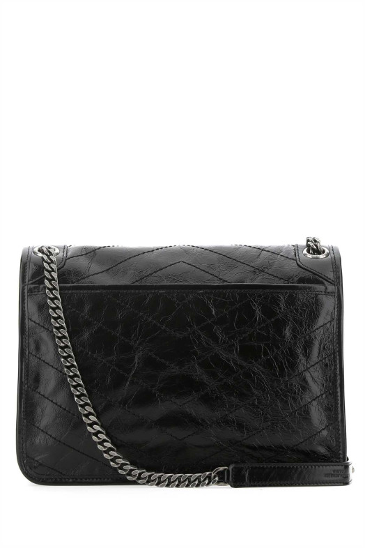 Black leather medium Niki shoulder bag Black SAINT LAURENT (6331580EN04)