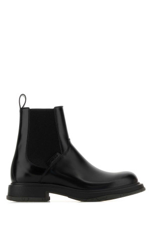 Black leather ankle boots Black GUCCI (853284AAFS9)