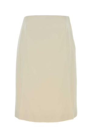 Ivory crepe skirt Black JIL SANDER (J03MA0291J70218)
