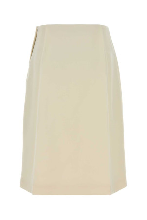 Ivory crepe skirt Black JIL SANDER (J03MA0291J70218)