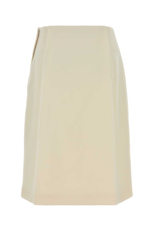 Ivory crepe skirt Black JIL SANDER (J03MA0291J70218)