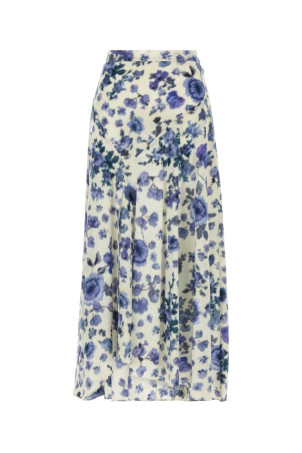 Printed stretch silk Sakura skirt ISABEL MARANT (JU0012FBD1J11I)