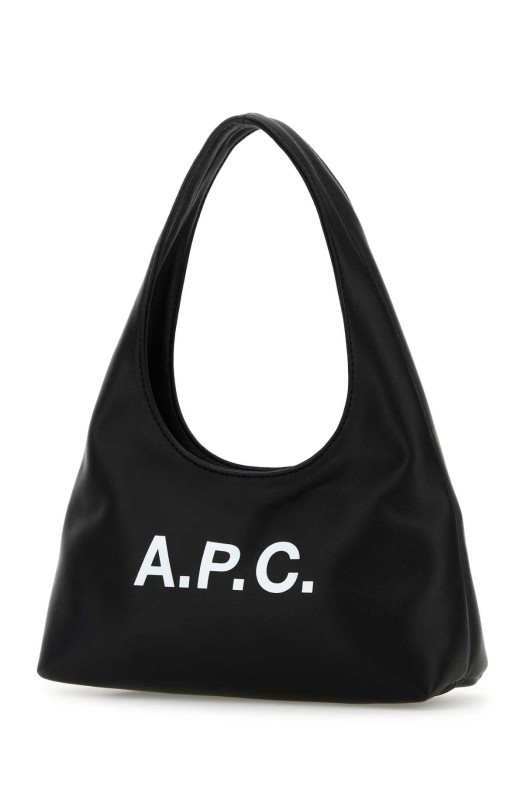 Black synthetic leather small Ninon shoulder bag Black A.P.C. (PUAATF67027)