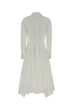 White poplin shirt dress White LOEWE (S359Y09XJL)