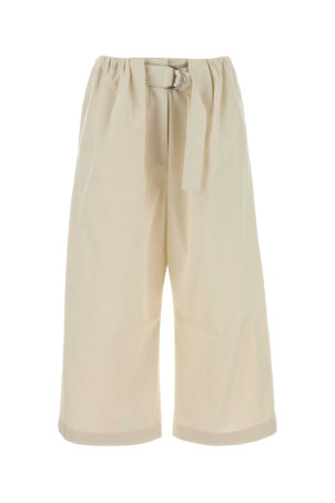 Ivory cotton blend wide-leg pant Beige LOEWE (S540Y04XNM)