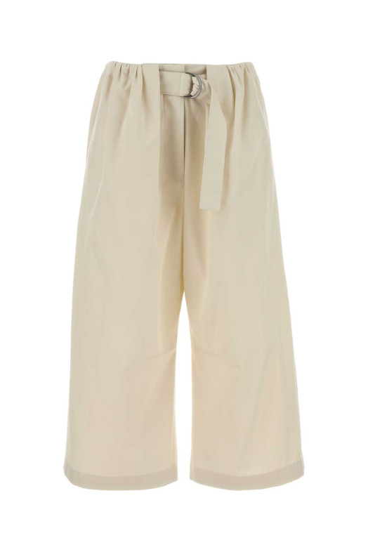 Ivory cotton blend wide-leg pant Beige LOEWE (S540Y04XNM)