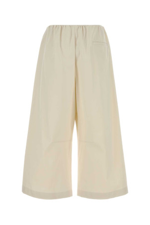 Ivory cotton blend wide-leg pant Beige LOEWE (S540Y04XNM)
