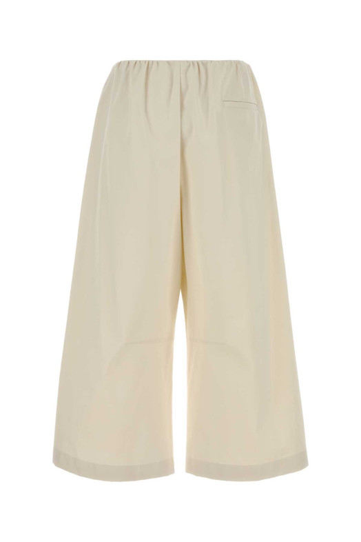 Ivory cotton blend wide-leg pant Beige LOEWE (S540Y04XNM)