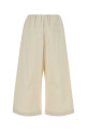 Ivory cotton blend wide-leg pant Beige LOEWE (S540Y04XNM)