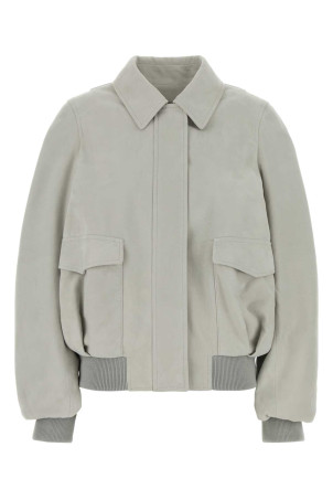 Chalk suede jacket Gray LOEWE (S540Y34L87)