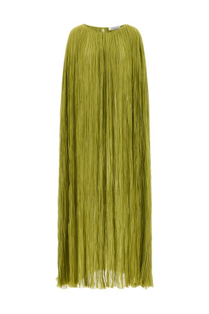 'The Pleated Dress Cape' dress Green