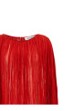 Платье-накидка с плиссировкой, красное DR039RED