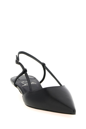 Чорні босоніжки «Miss Z» з відкритою пCHRISTIAN LOUBOUTIN 'ятою 3250175B439