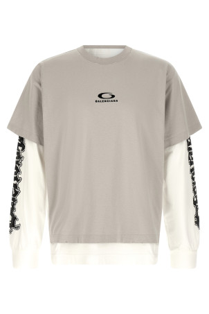 'Ibrida Doppia' T-shirt Gray