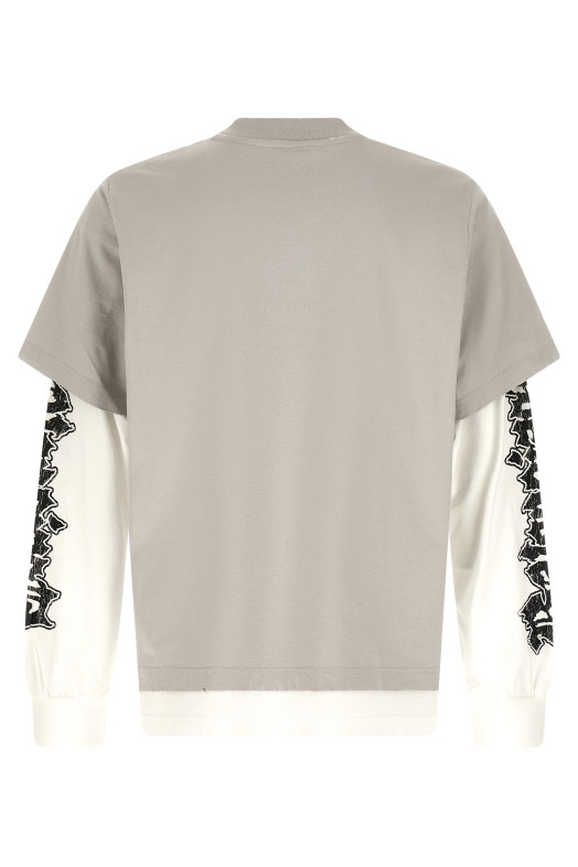 'Ibrida Doppia' T-shirt Gray