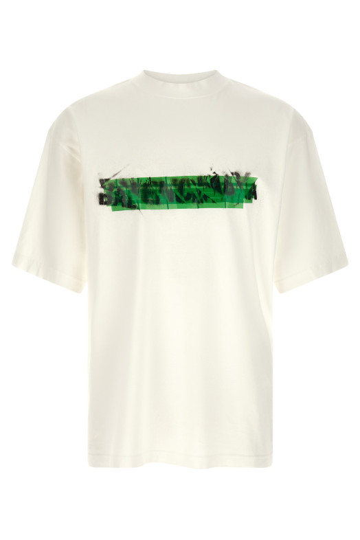 'Messy Spray' T-shirt White