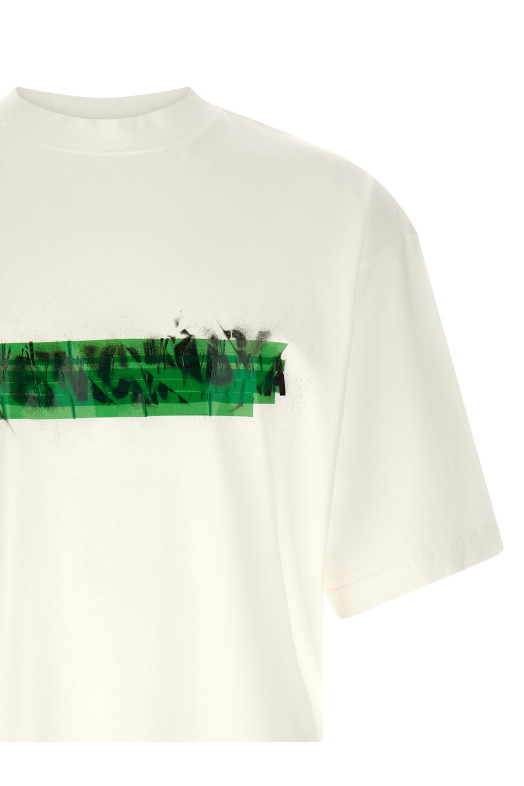 'Messy Spray' T-shirt White