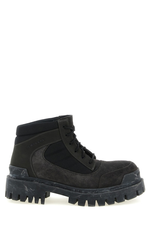 'Combat Strike' ankle boots Brown