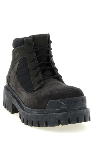 'Combat Strike' ankle boots Brown