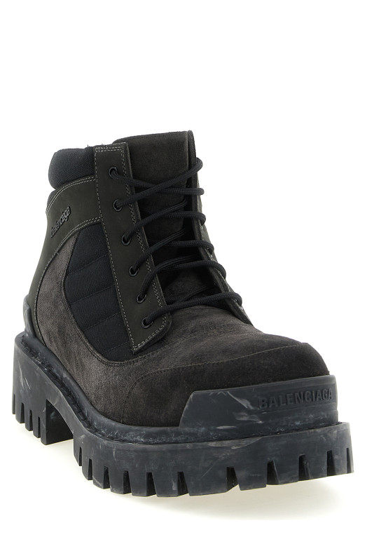 'Combat Strike' ankle boots Brown