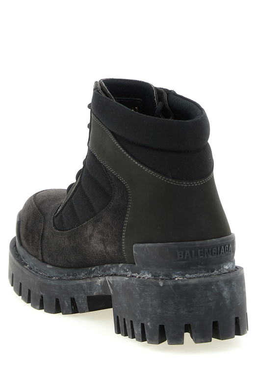 'Combat Strike' ankle boots Brown