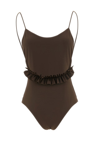 'Le Maillot Cabana' one-piece swimsuit Brown