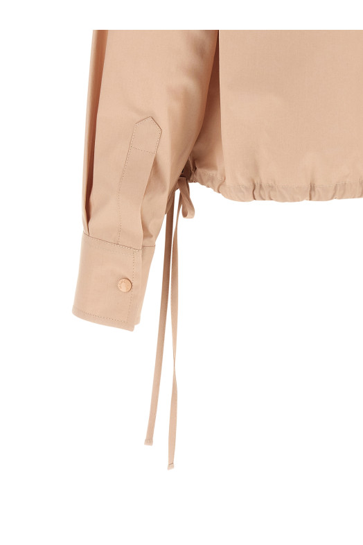 Рубашка укороченного кроя, розового цвета MONCLER L10932F00016597LQ51J