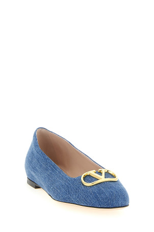 Valenitno Garavani 'VLogo Signature' ballet flats Blue