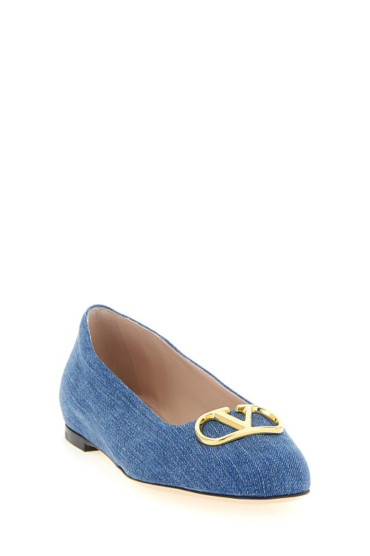 Valenitno Garavani 'VLogo Signature' ballet flats Blue