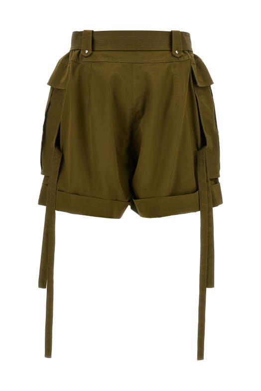 Короткая грузовая куртка зеленого цвета 868654QZAQZ3004