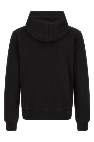 Logo plaque hoodie Black