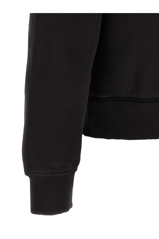 Толстовка с логотипом на груди, черная DOLCE & GABBANA G9ABITG7P1CN0000