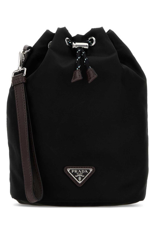 Черный тканевый клатч PRADA (2NE0672HE1)